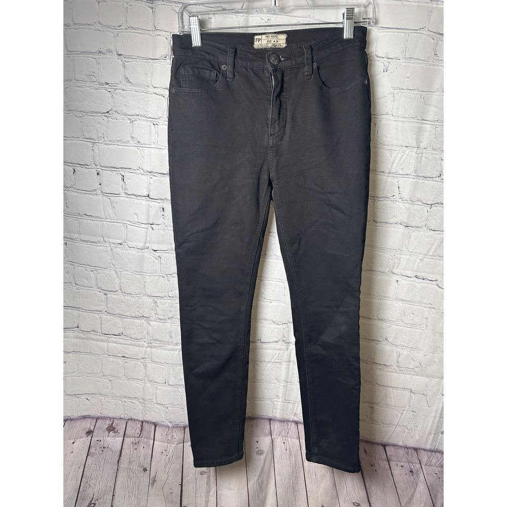 Free People Dark Gray Skinny Jeans Casual Denim Pants Size 26
